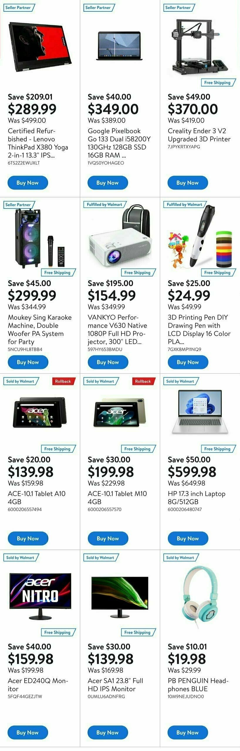 Walmart Deals Flyer Flyer from August 17