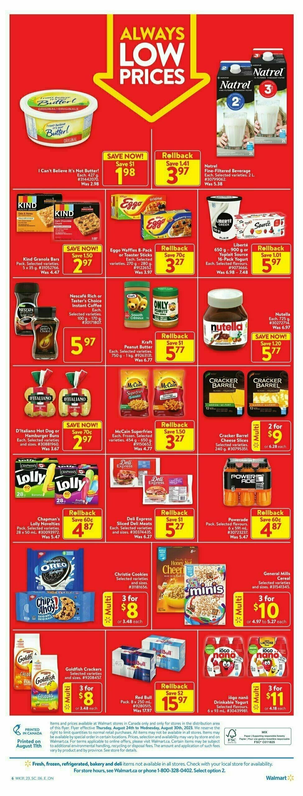 Walmart Flyer Flyer from August 24