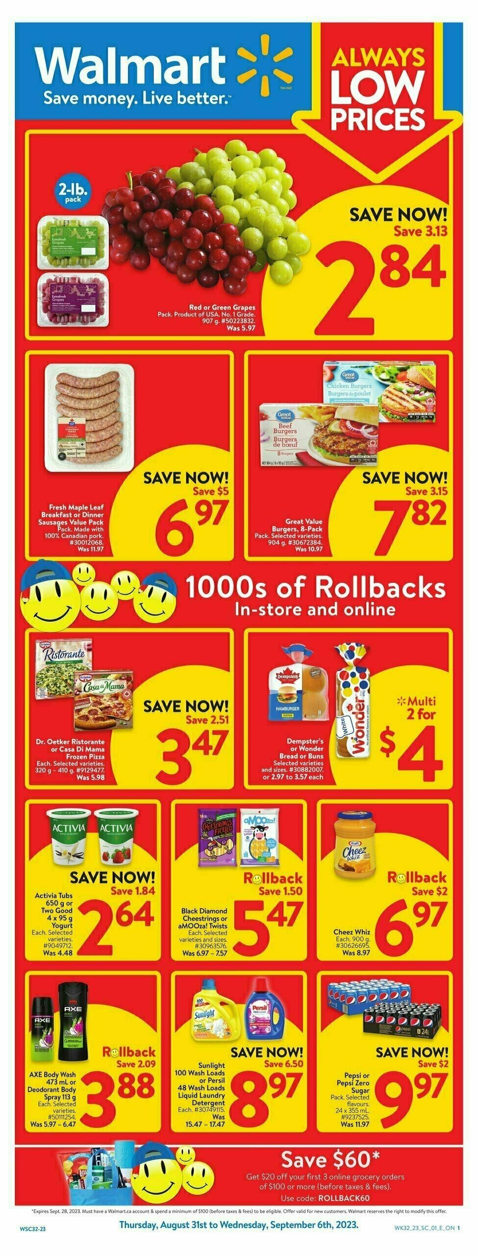 Walmart Flyer from August 31