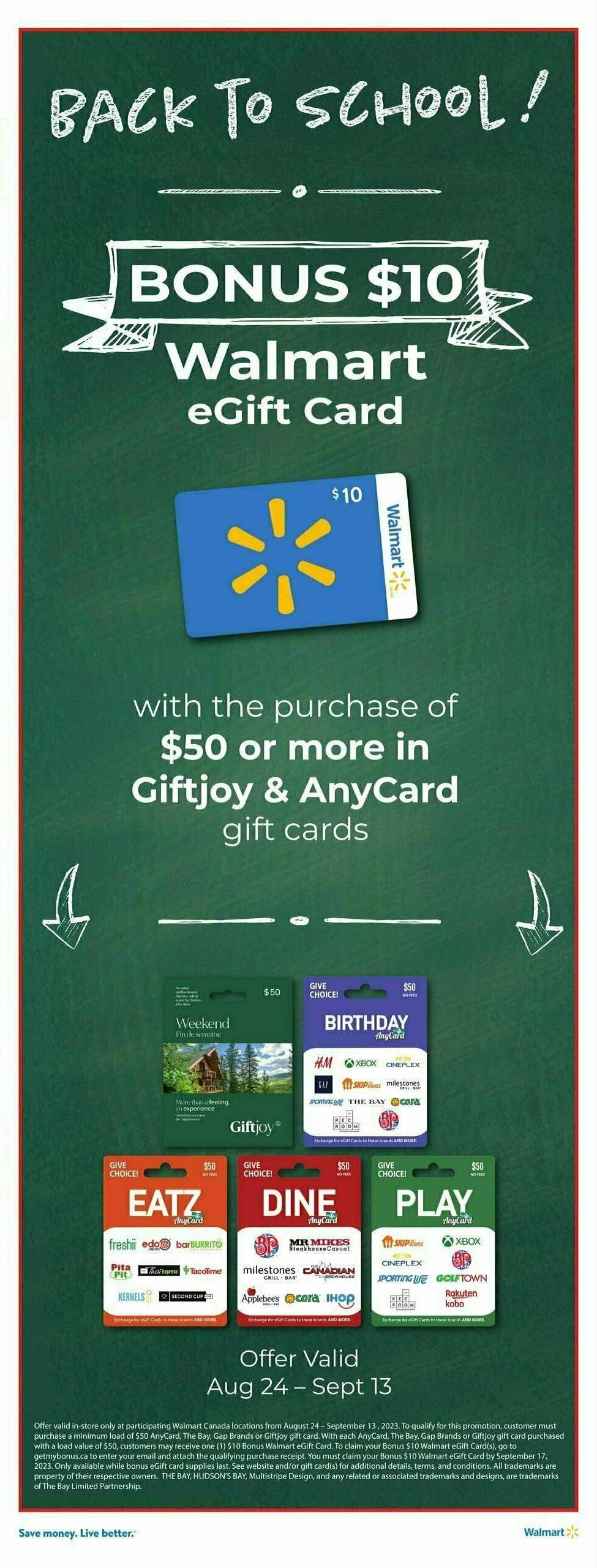 Walmart Flyer from August 31