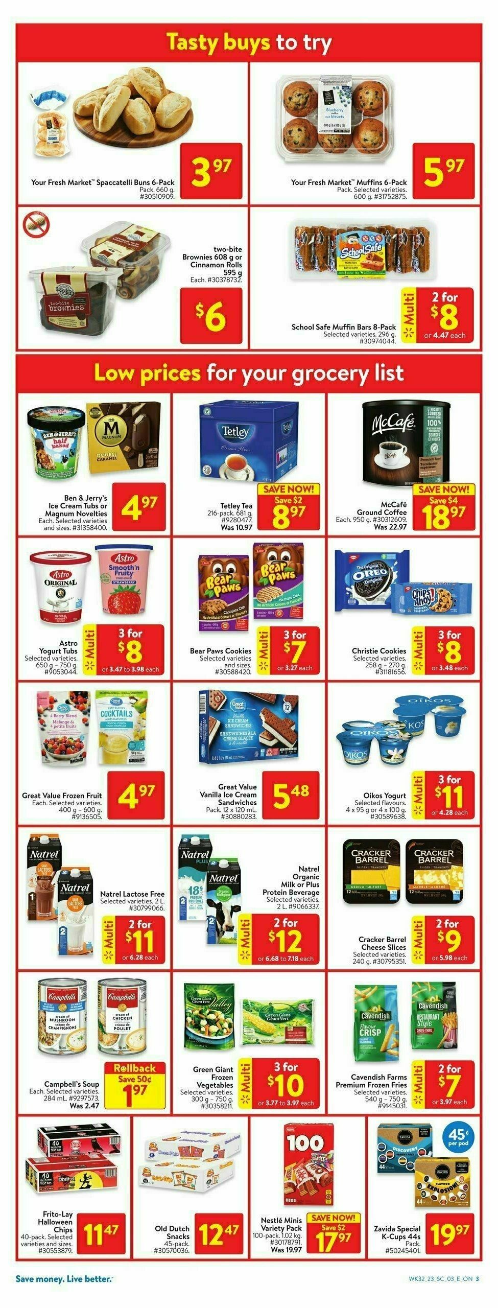 Walmart Flyer from August 31