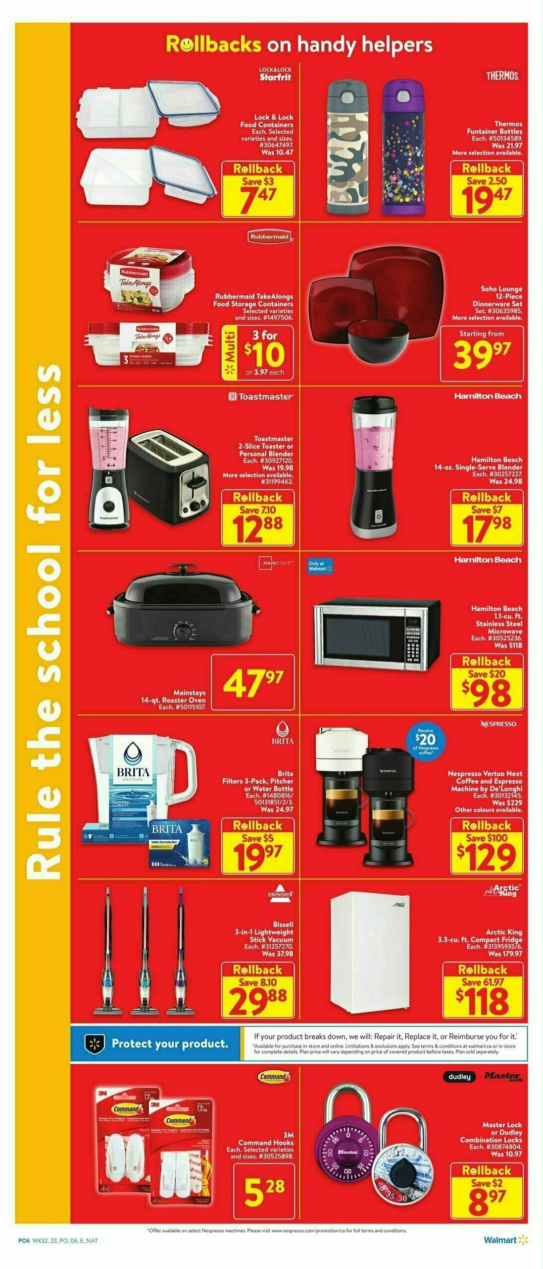 Walmart Back to school Flyer from August 31