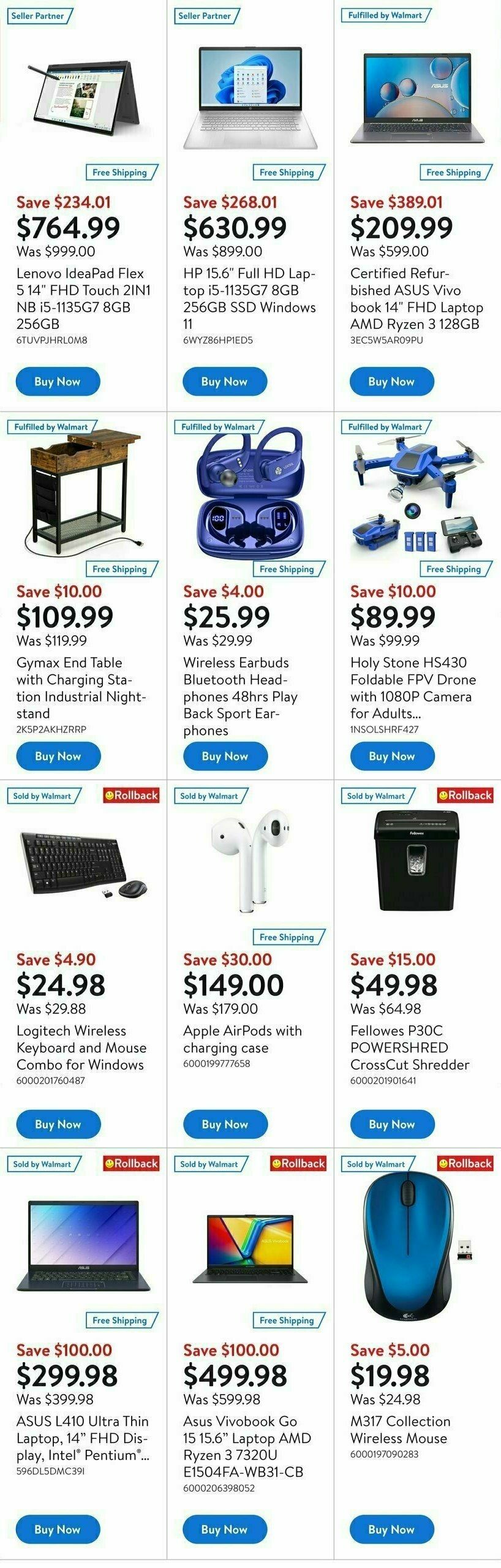 Walmart Deals Flyer Flyer from August 31