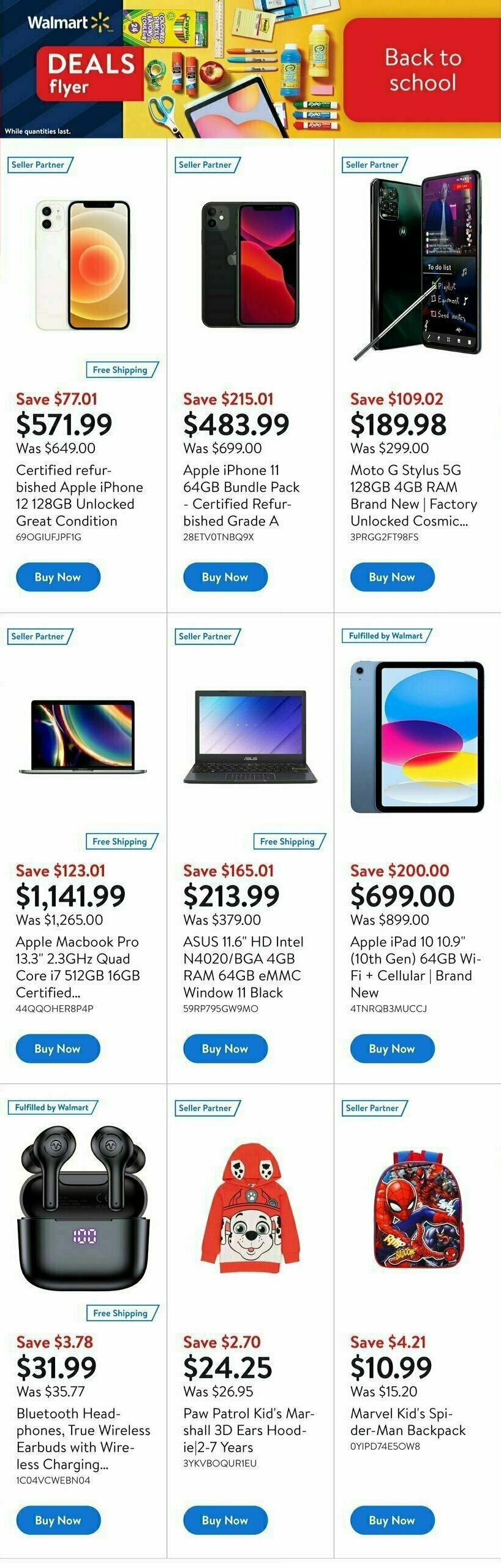 Walmart Deals Flyer Flyer from August 31