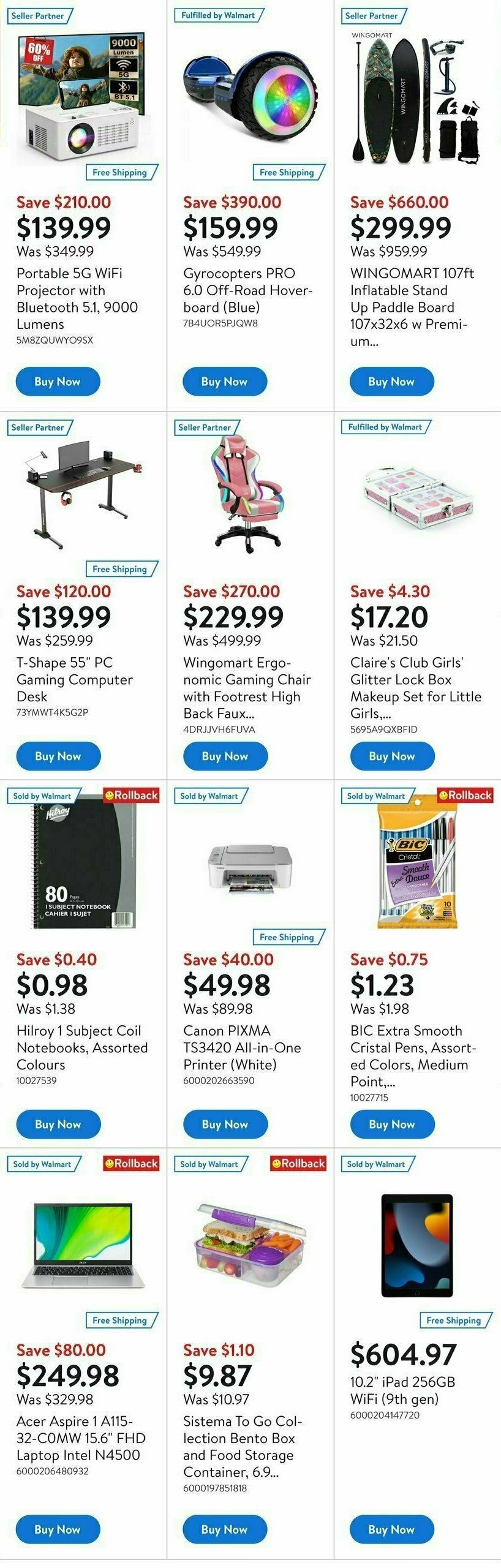 Walmart Deals Flyer Flyer from August 31