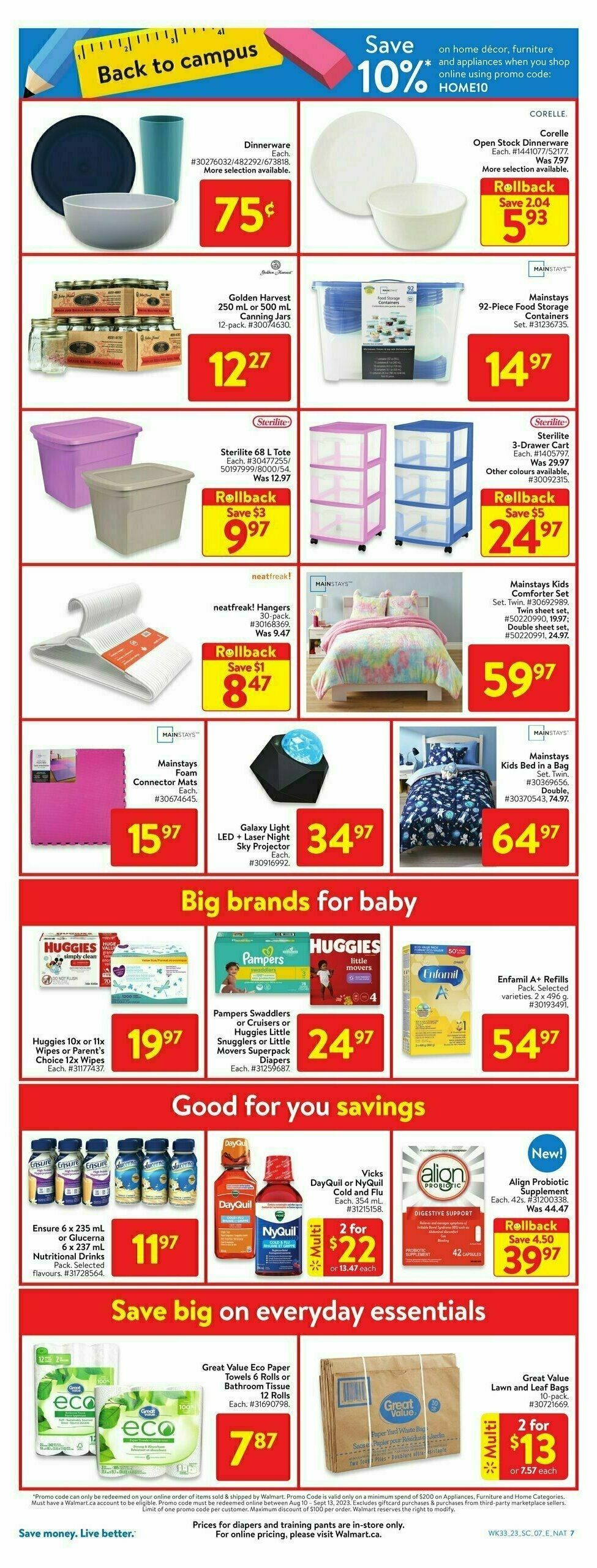 Walmart Flyer from September 7