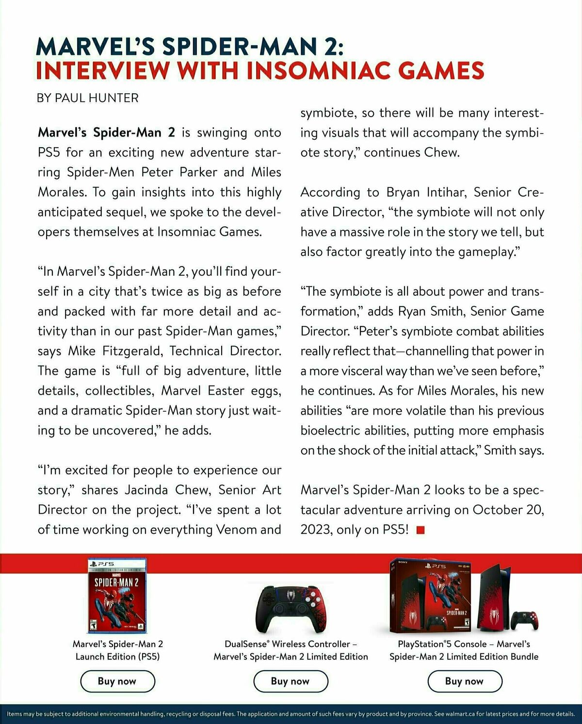 Walmart September/October Gaming Catalogue Flyer from September 7