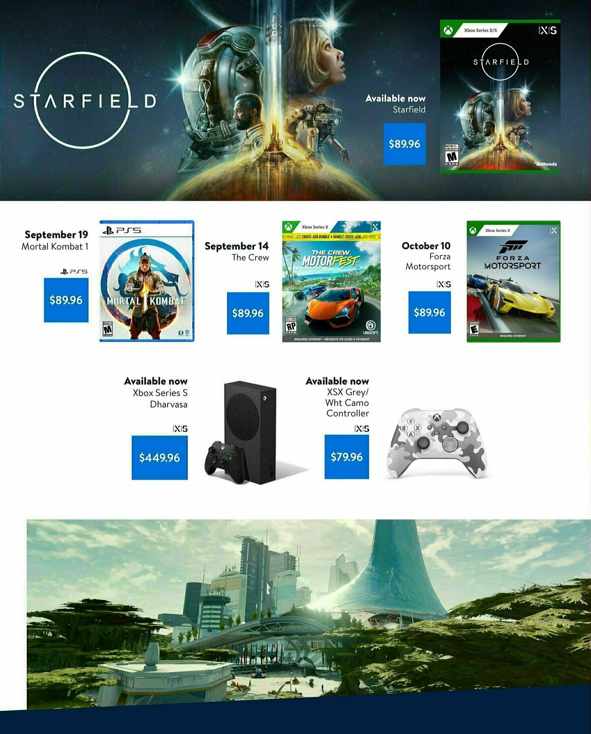 Walmart September/October Gaming Catalogue Flyer from September 7