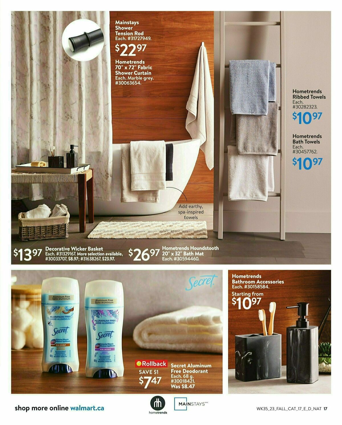 Walmart Fall Living Flyer from September 21