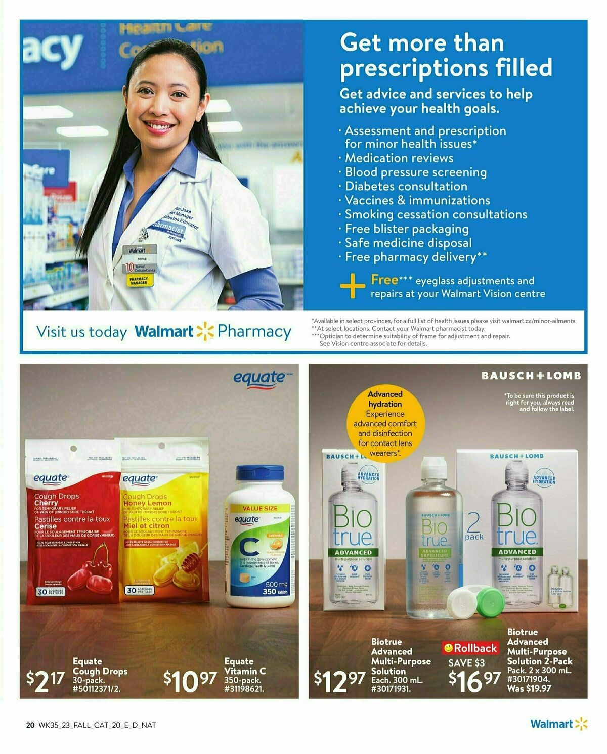 Walmart Fall Living Flyer from September 21