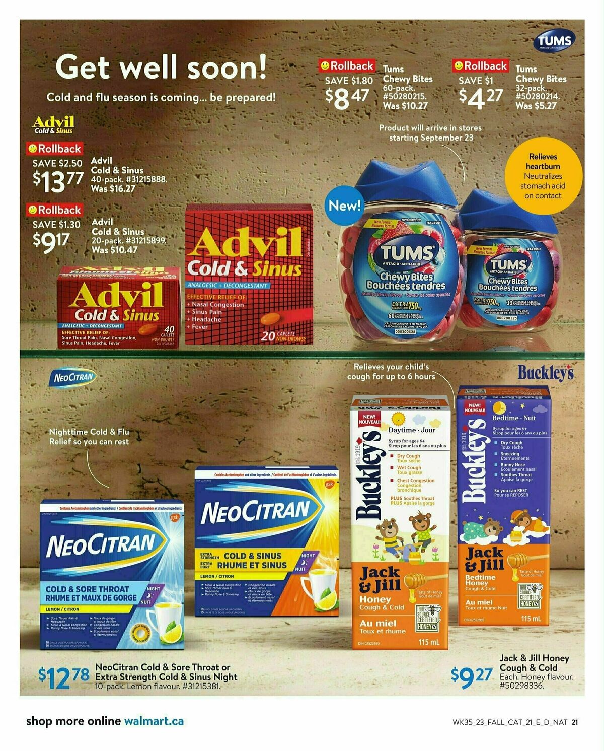 Walmart Fall Living Flyer from September 21
