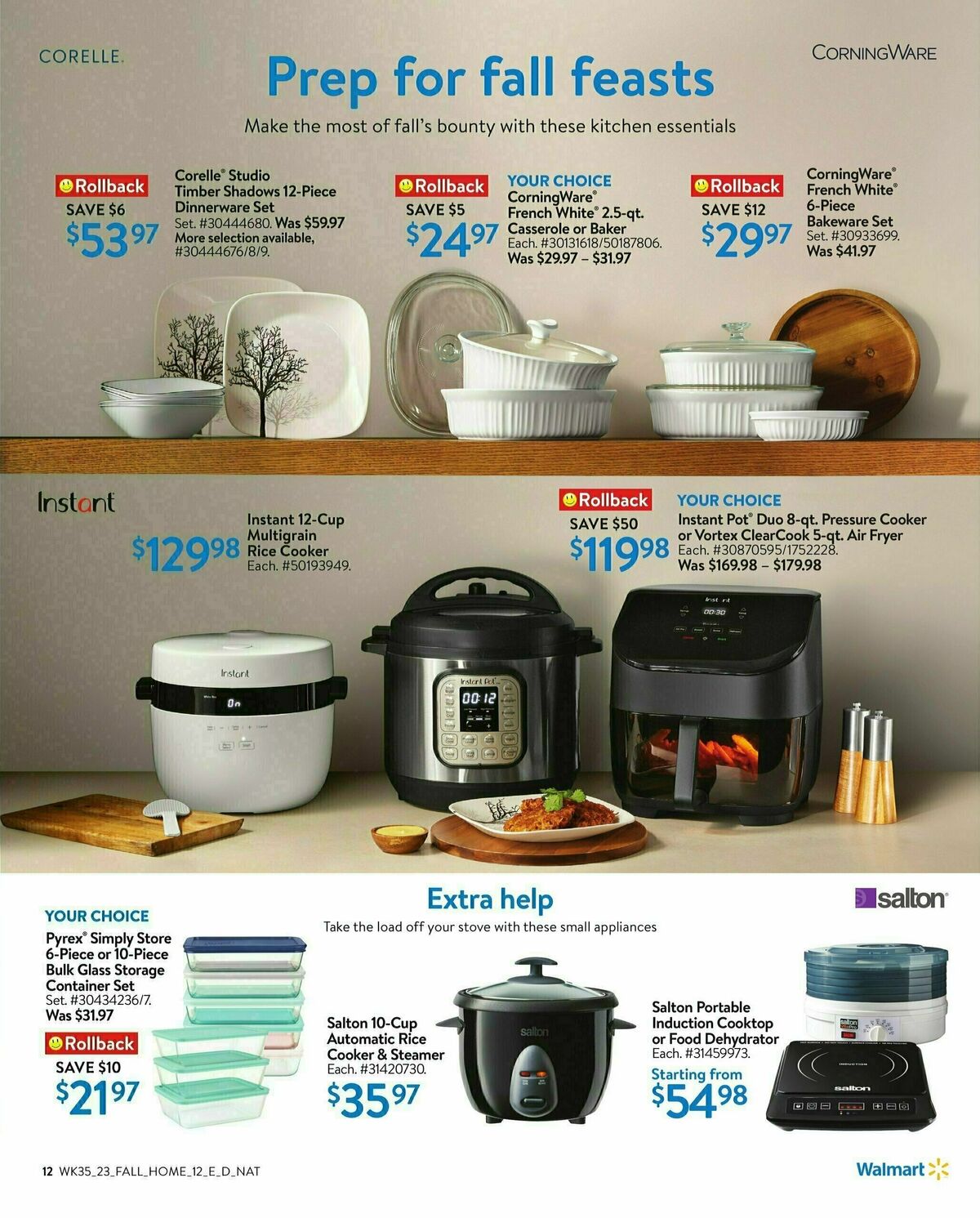 Walmart Celebrate Fall Flyer from September 21