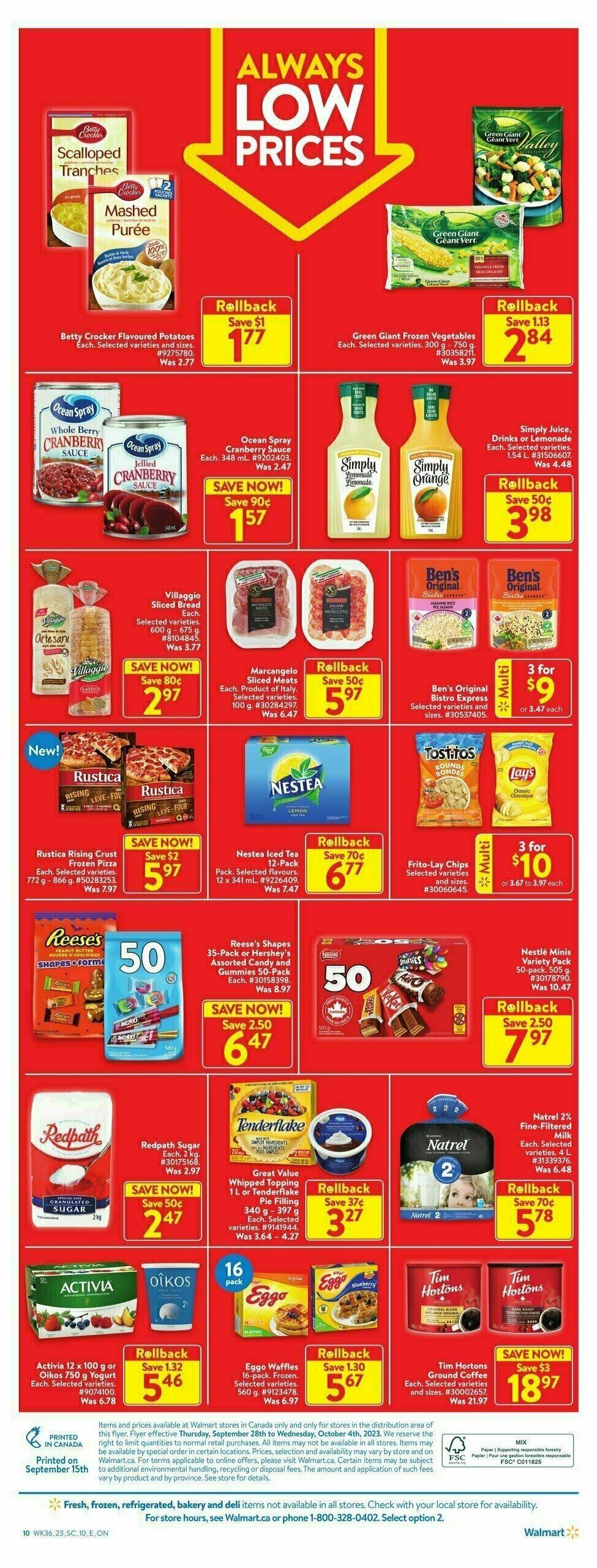 Walmart Flyer from September 28