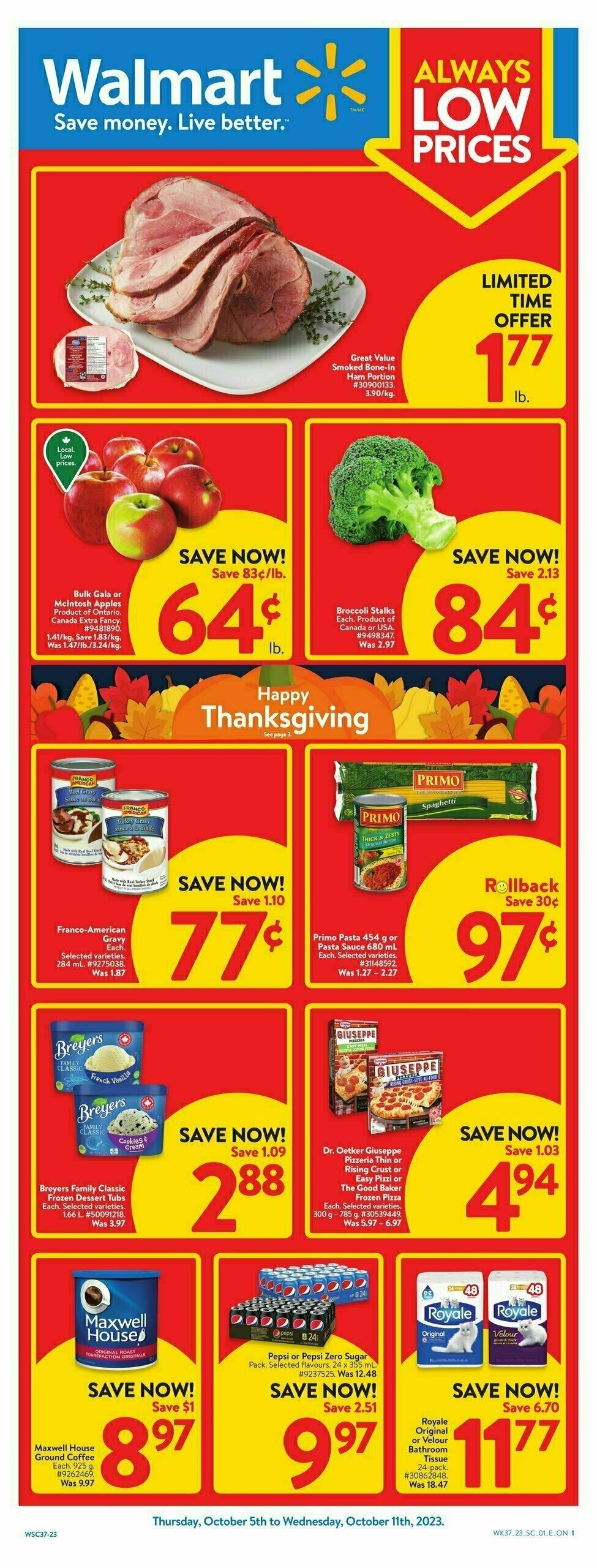 Walmart Flyer from October 5