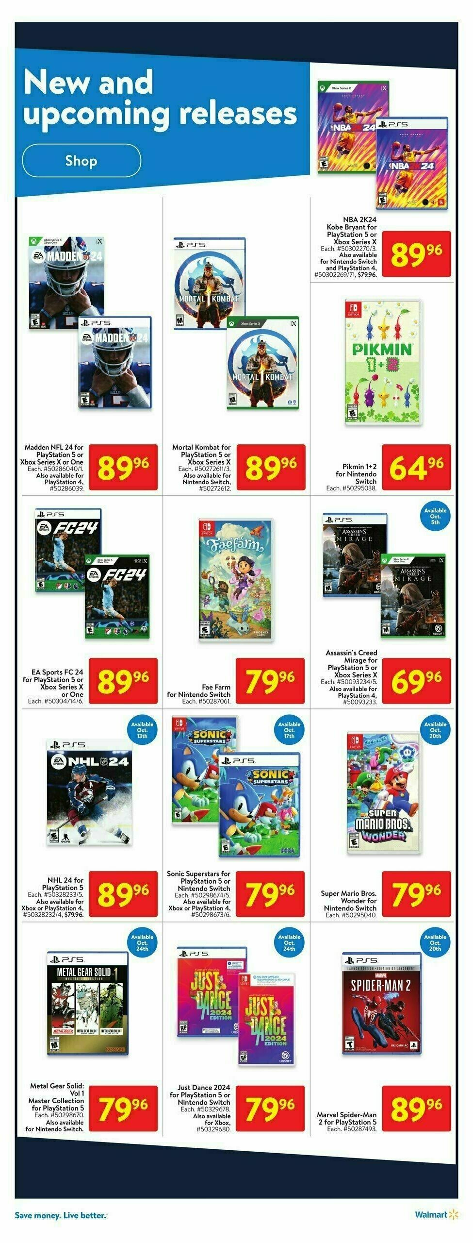 Walmart Flyer from October 5
