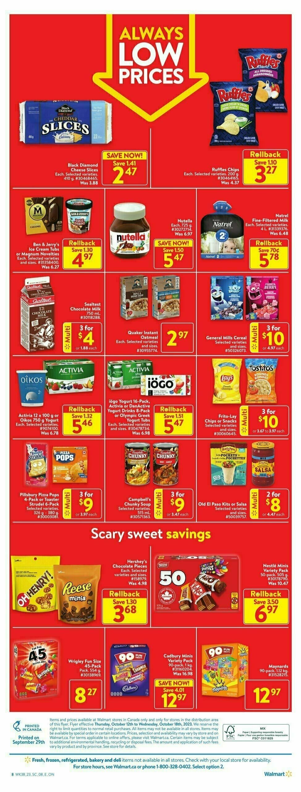 Walmart Flyer from October 12