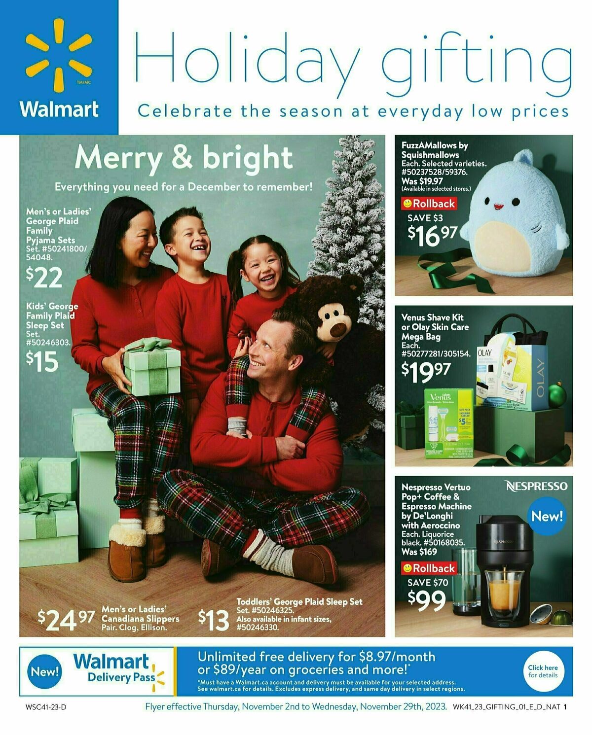 Walmart Gifting Guide Flyer from November 2