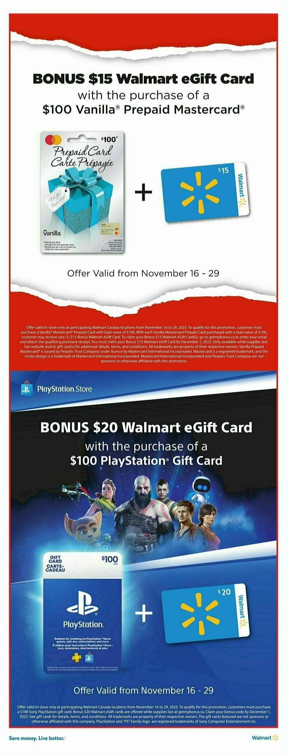 Walmart Black Friday Flyer from November 16
