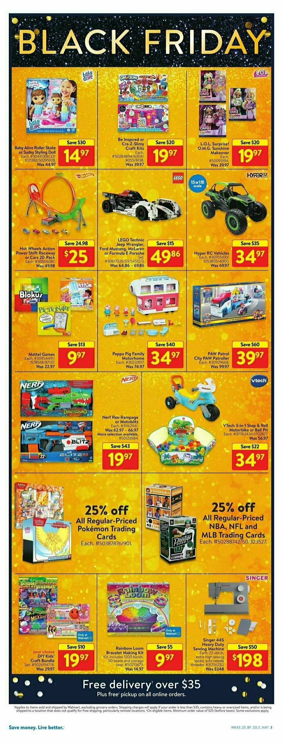 Walmart Black Friday Flyer from November 16