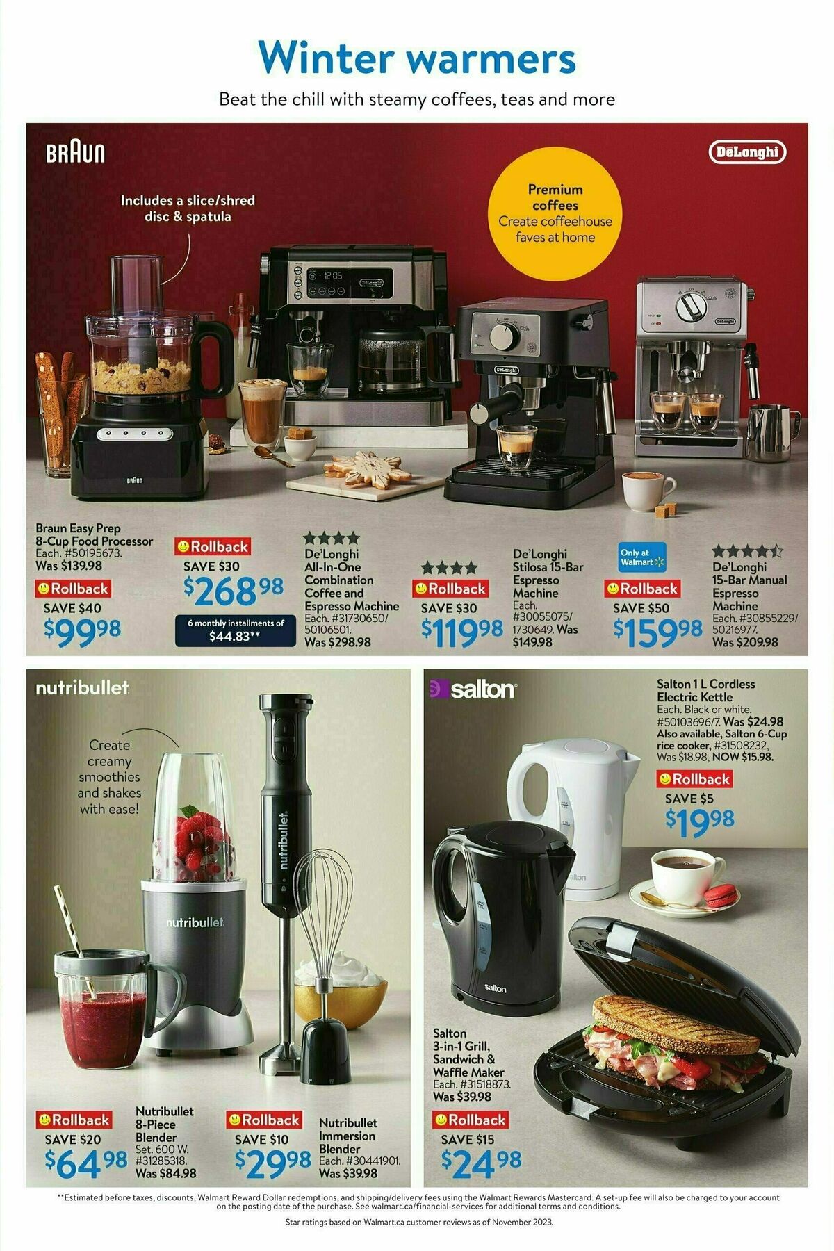 Walmart Holiday Hosting Flyer from November 30