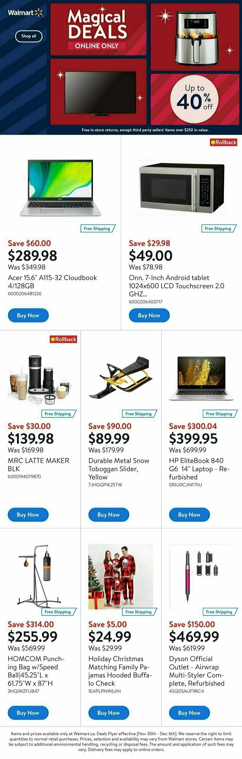 Walmart Deals Flyer Flyer from December 7