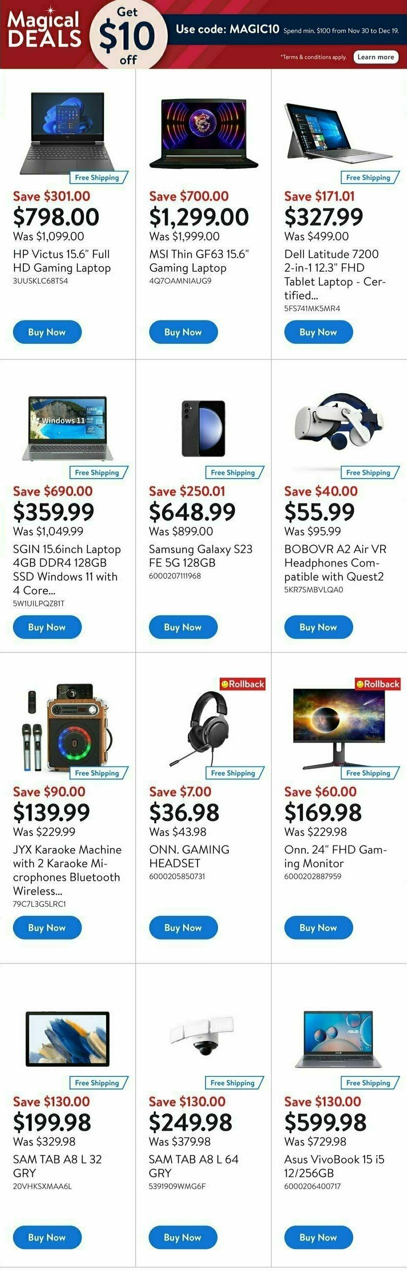 Walmart Deals Flyer Flyer from December 7