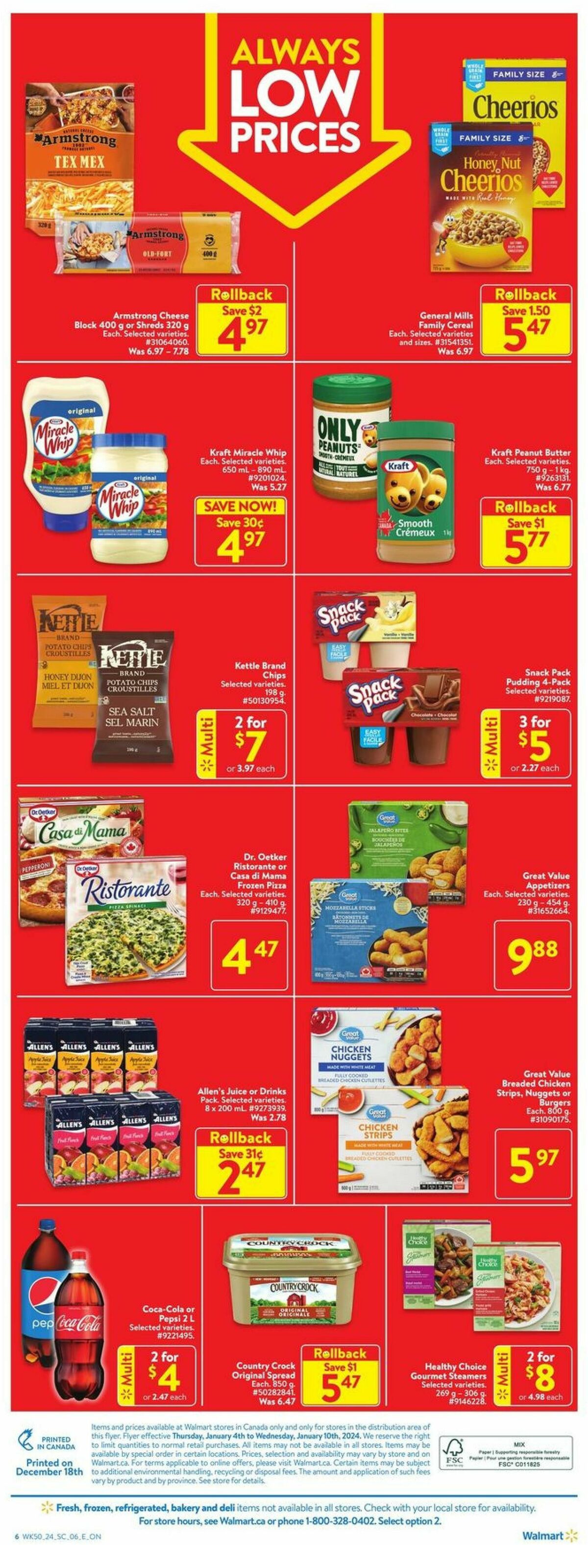 Walmart Flyer from January 4