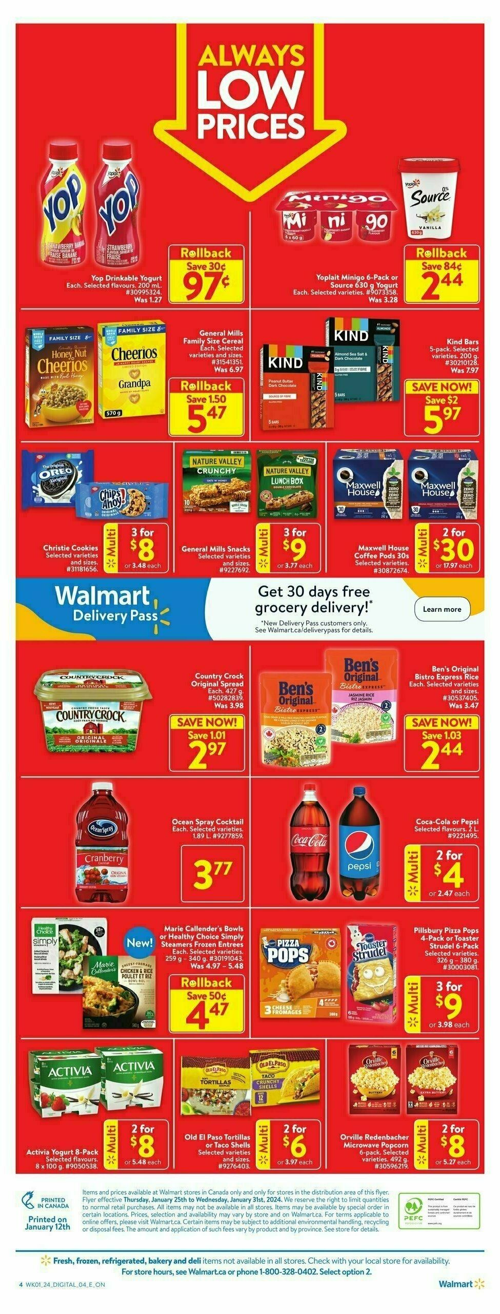 Walmart Flyer from January 25