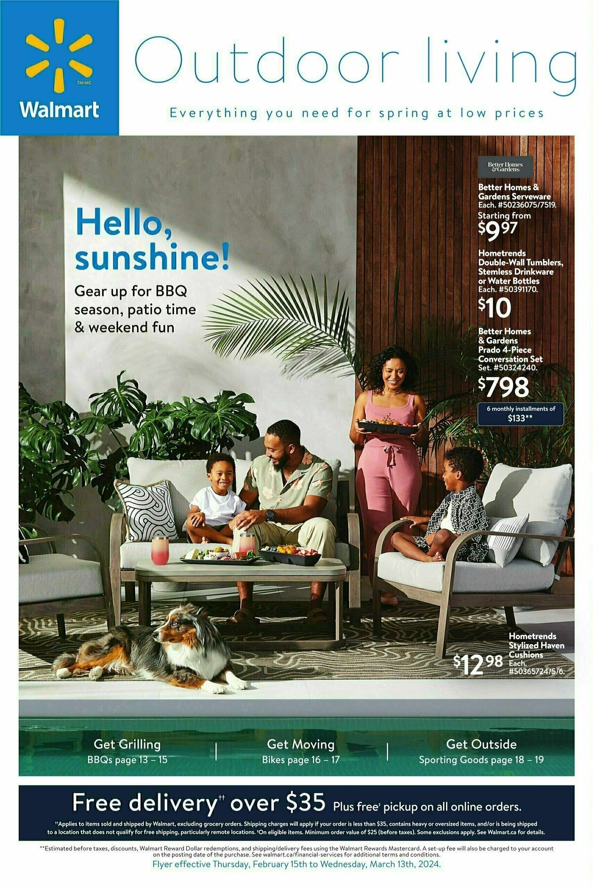Walmart Outdoor Living Flyer from February 15