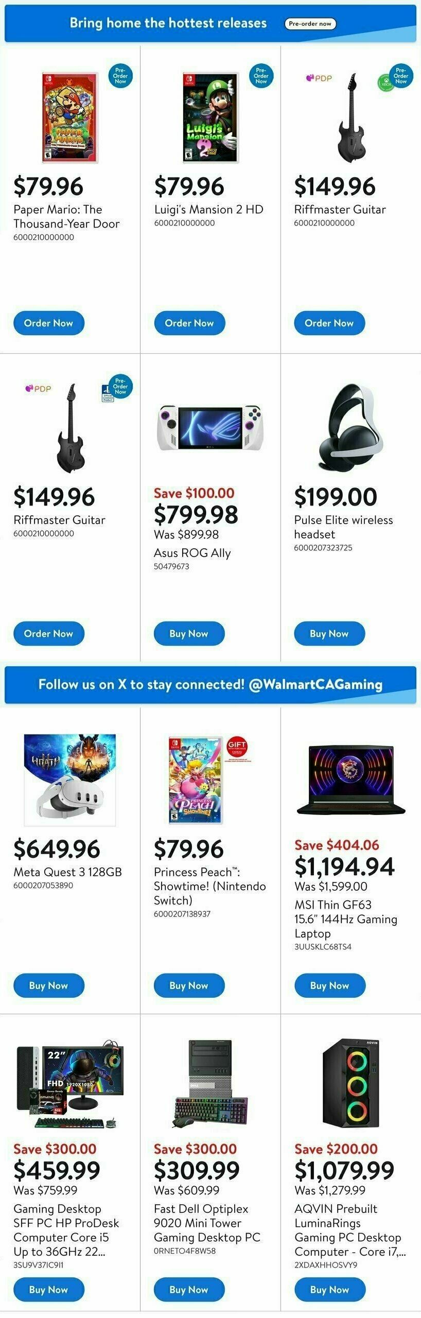 Walmart Gaming Guide Flyer from March 27