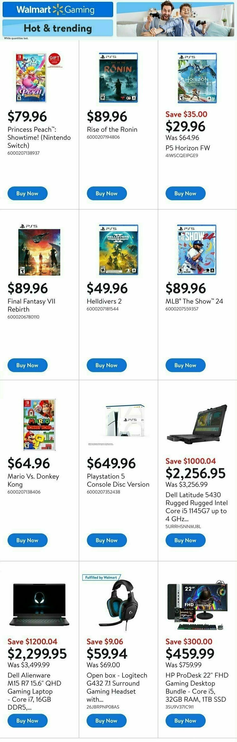 Walmart Gaming Guide Flyer from March 27