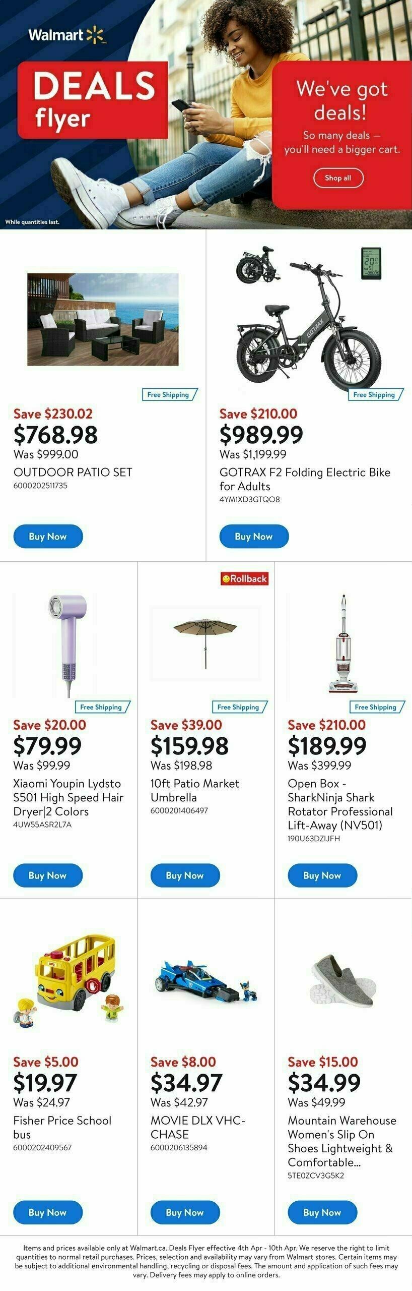 Walmart Flyer Flyer from April 4