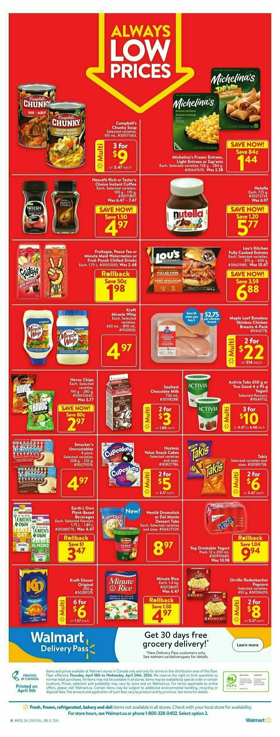 Walmart Flyer from April 18