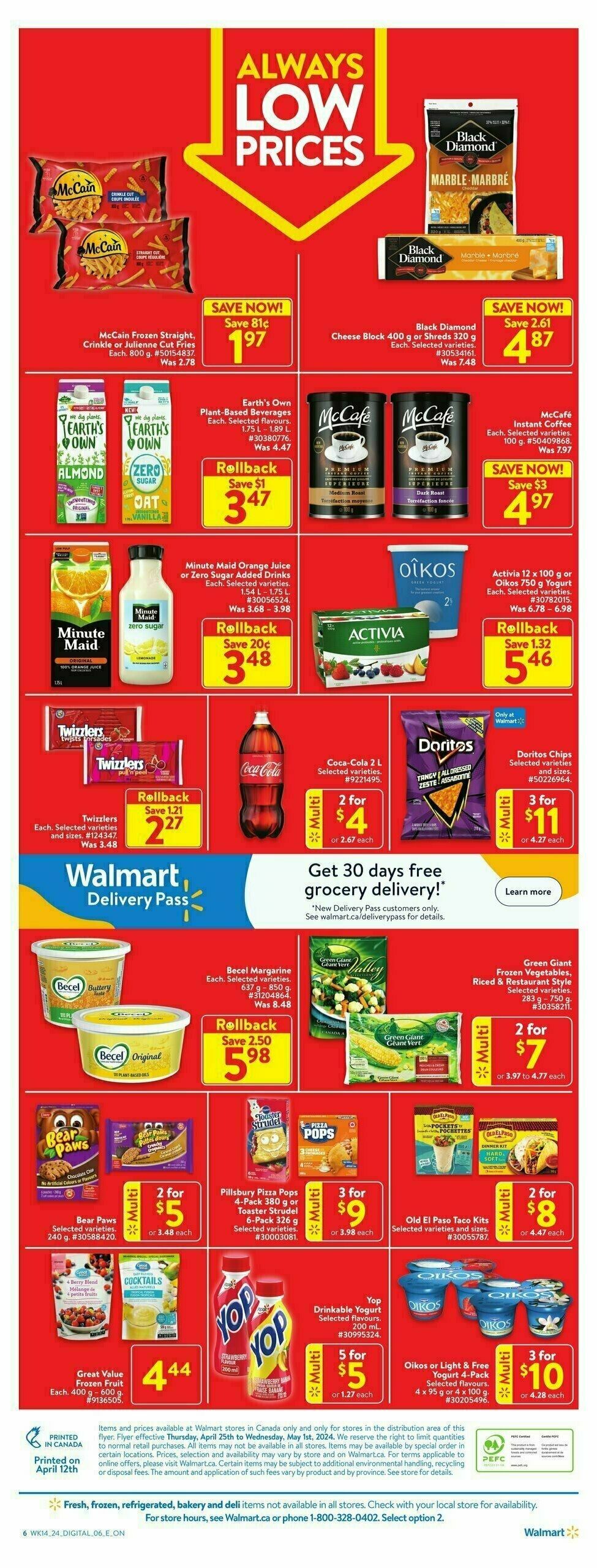 Walmart Flyer from April 25