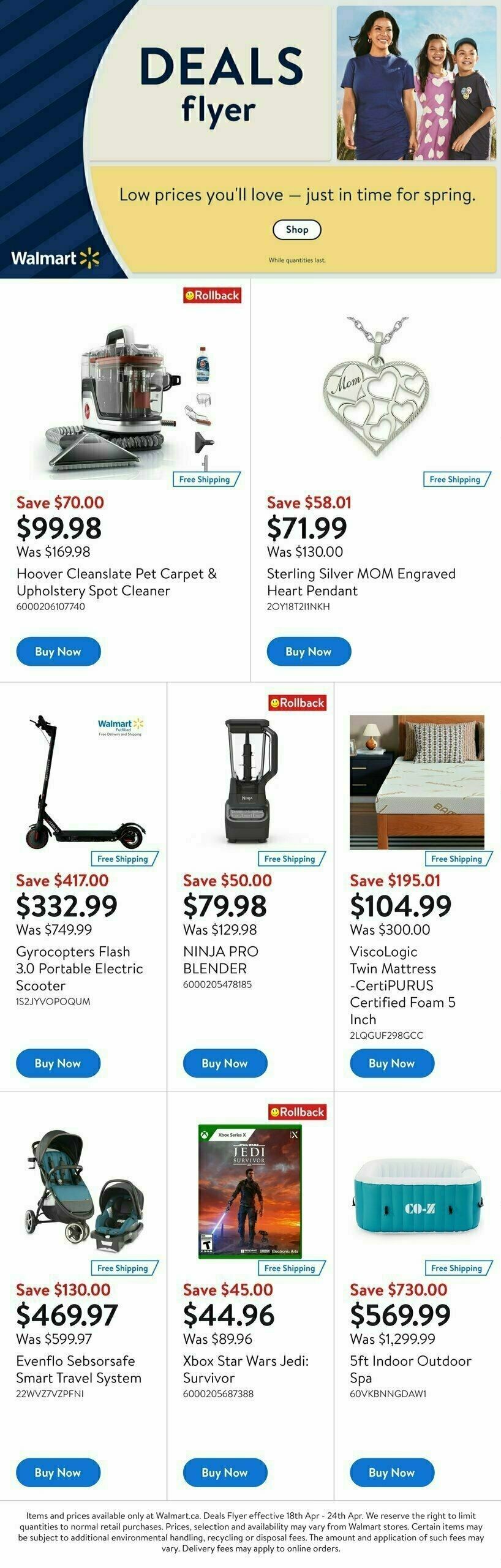 Walmart Deals Flyer Flyer from April 25