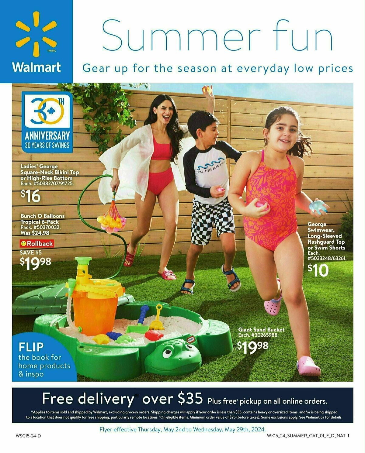 Walmart Summer Fun Flyer from May 2