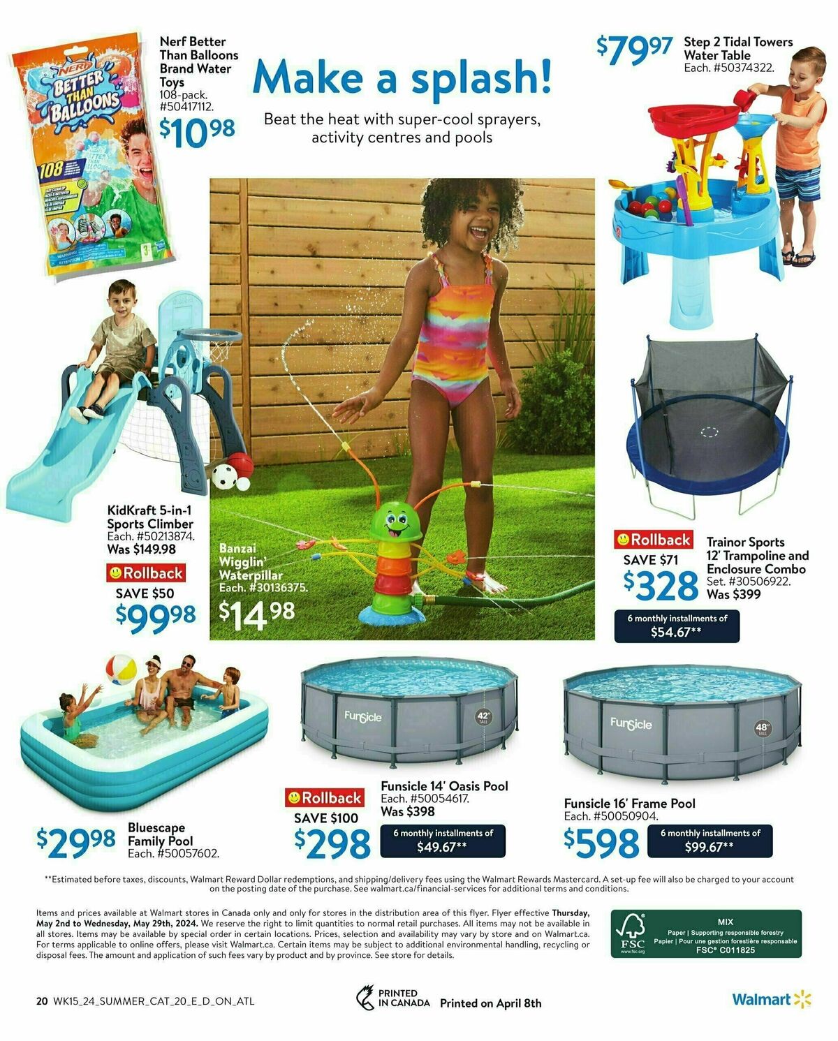Walmart Summer Fun Flyer from May 2