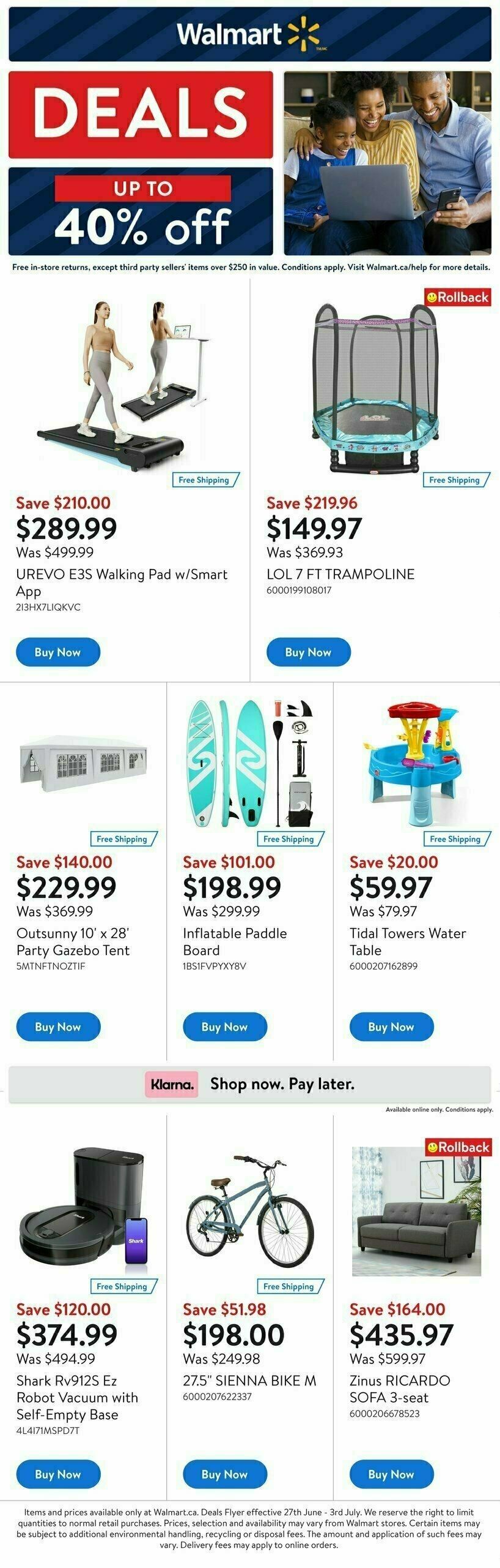 Walmart Deals Flyer Flyer from June 27