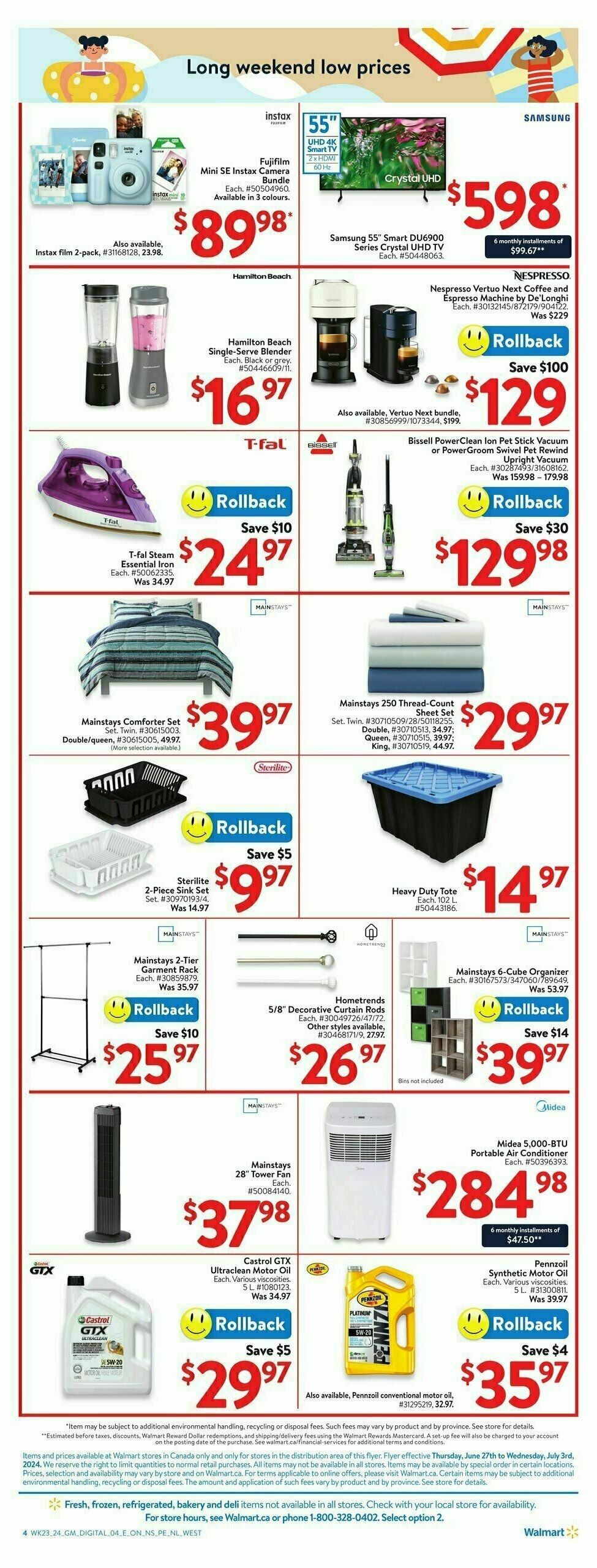 Walmart Apparel, Home & Outdoor Living Flyer from June 27
