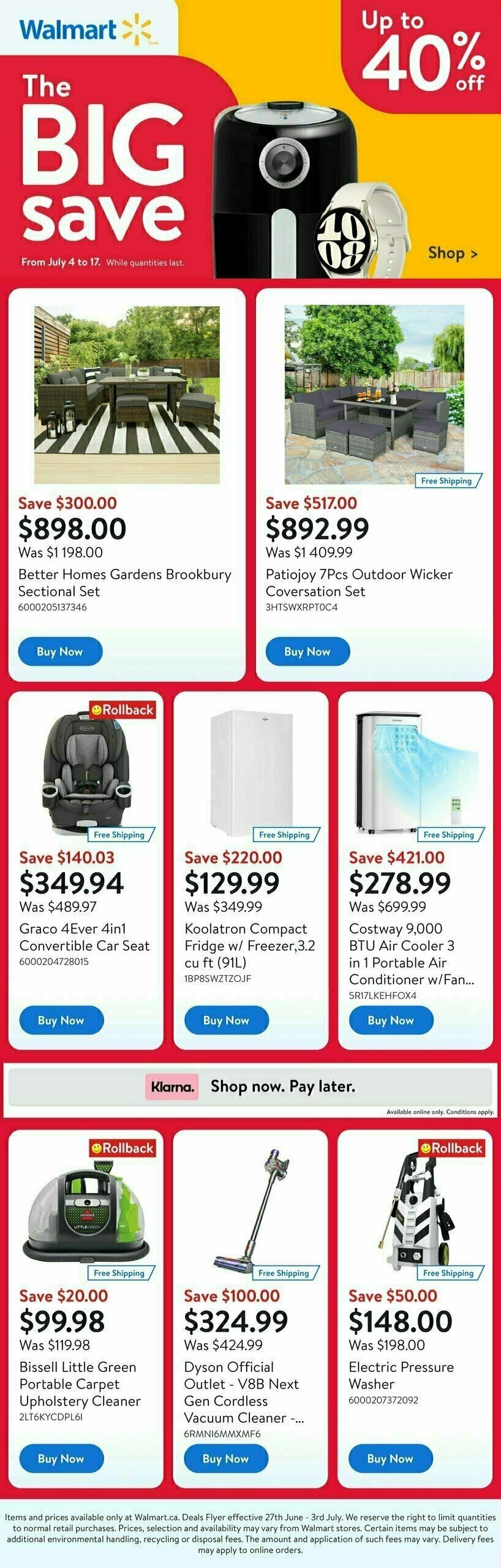 Walmart Deals Flyer Flyer from July 4