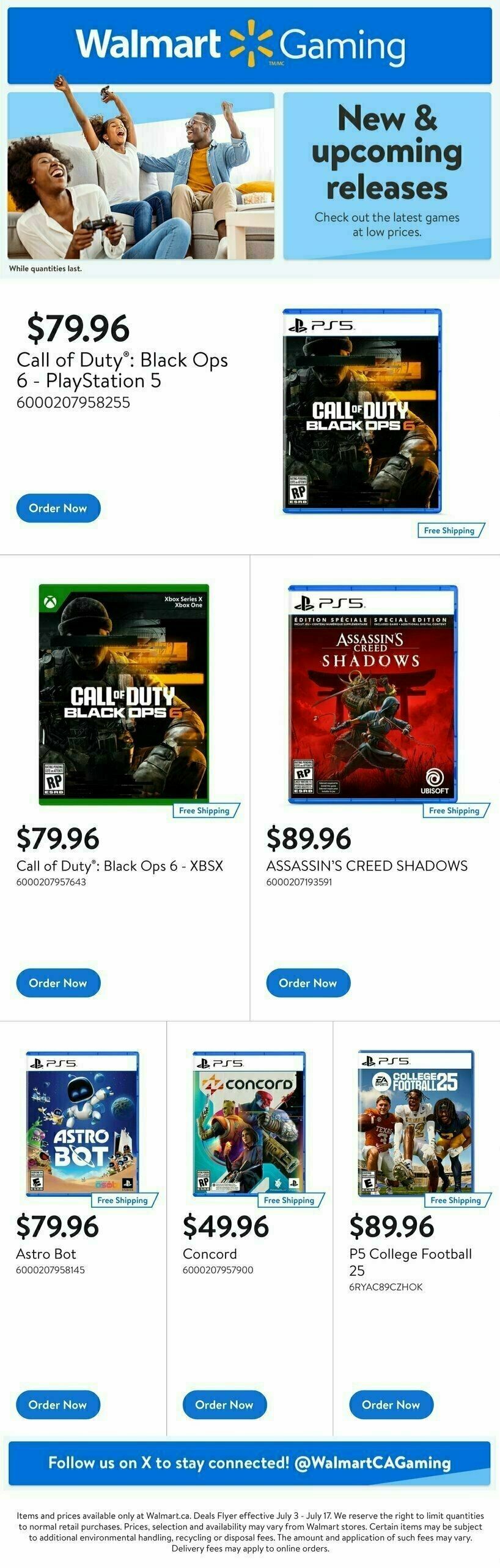 Walmart Gaming Guide Flyer from July 4