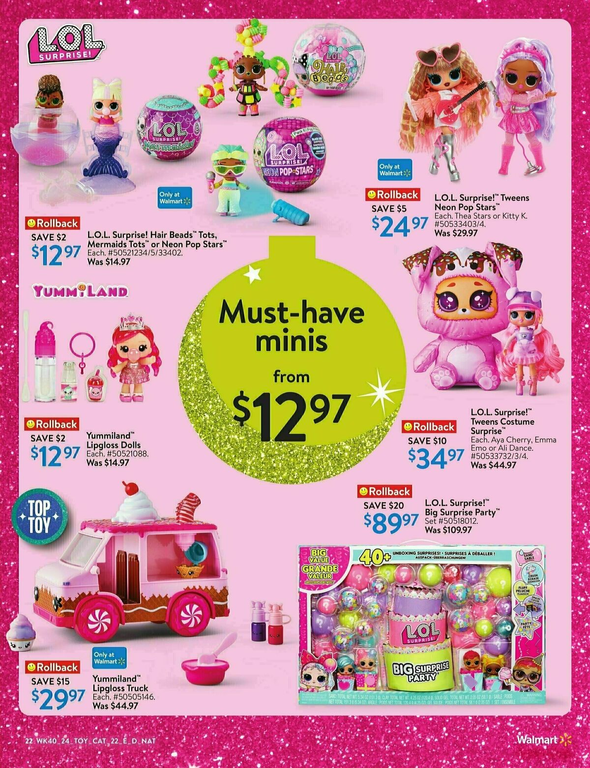 Walmart Toy Book Flyer from October 24