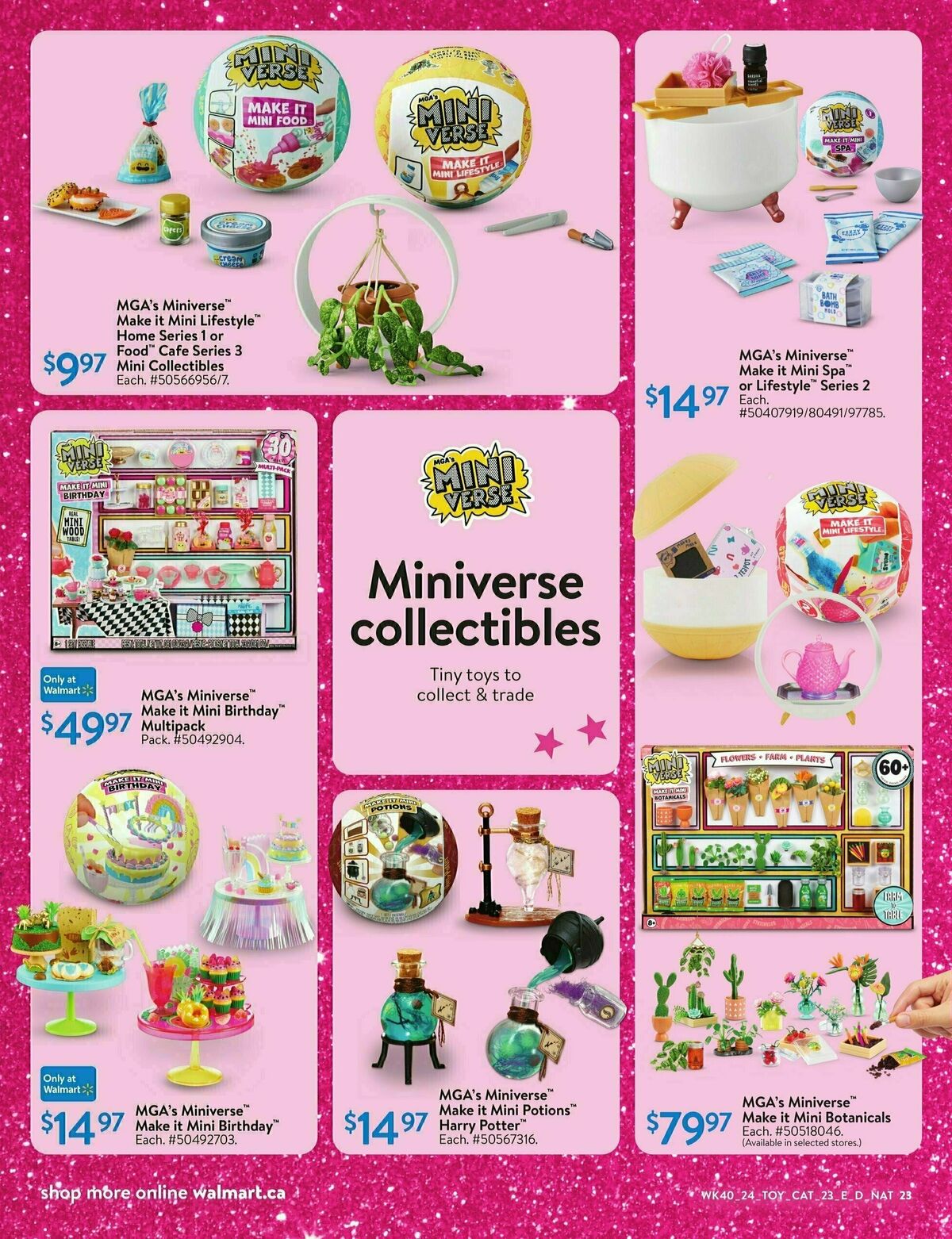 Walmart Toy Book Flyer from October 24