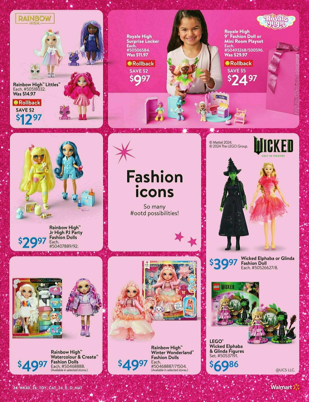 Walmart Toy Book Flyer from October 24