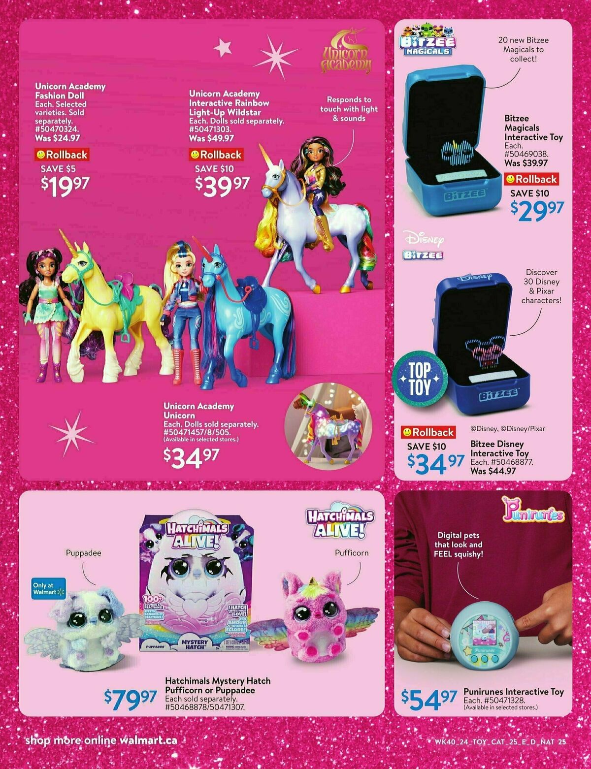 Walmart Toy Book Flyer from October 24