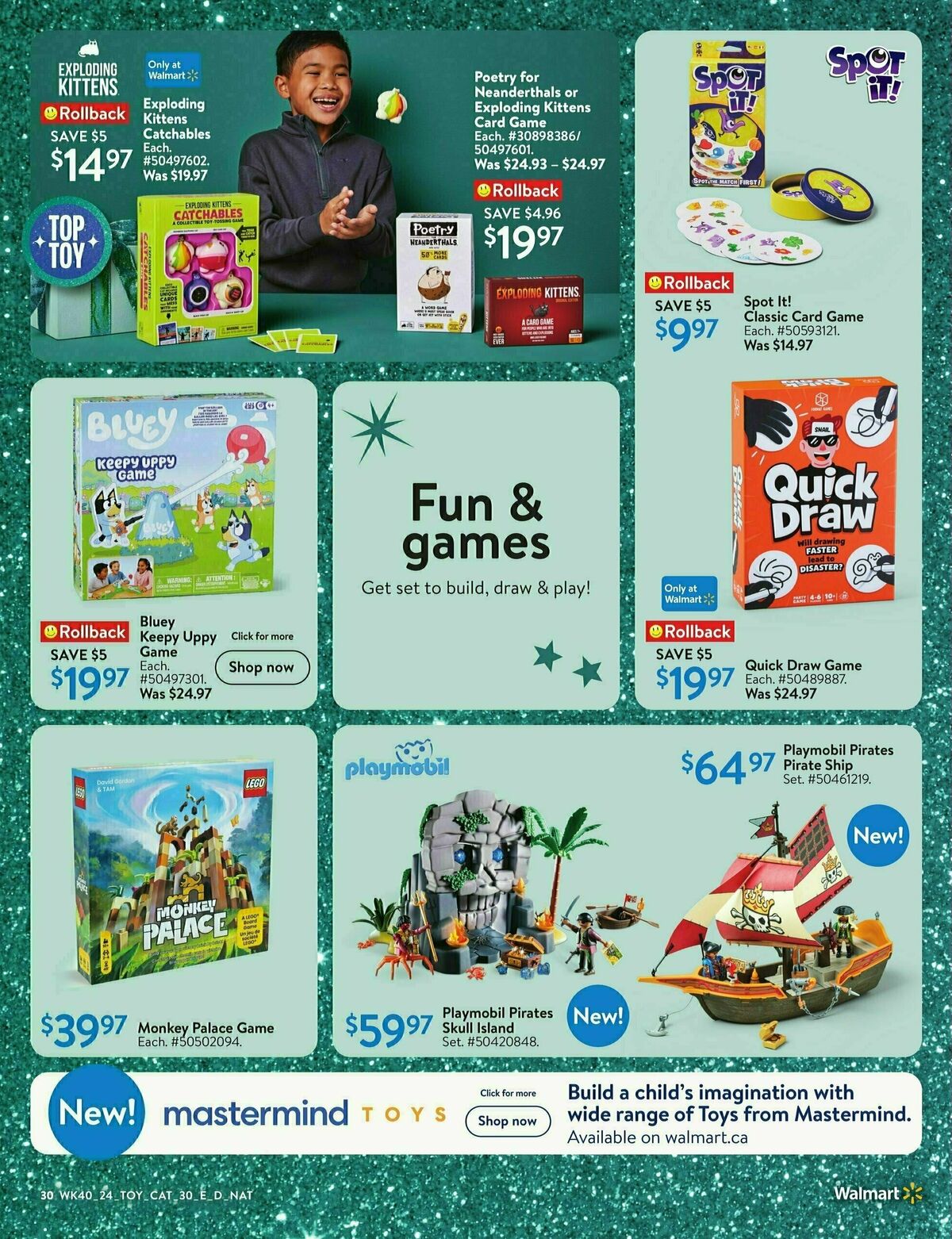 Walmart Toy Book Flyer from October 24