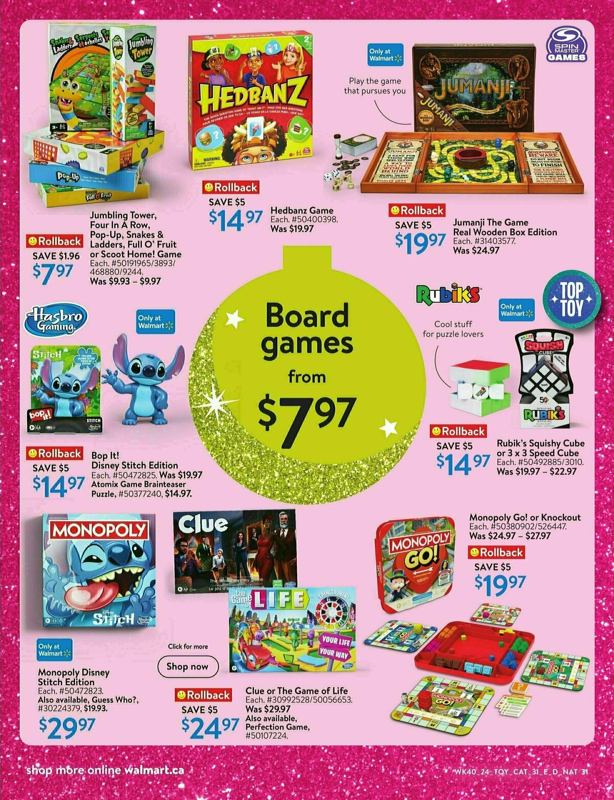 Walmart Toy Book Flyer from October 24