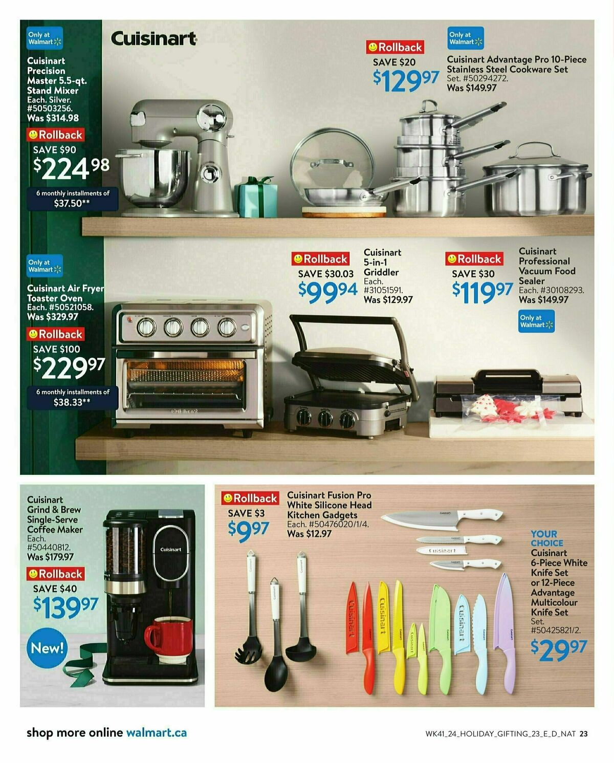 Walmart Holiday Gifting Flyer from October 31