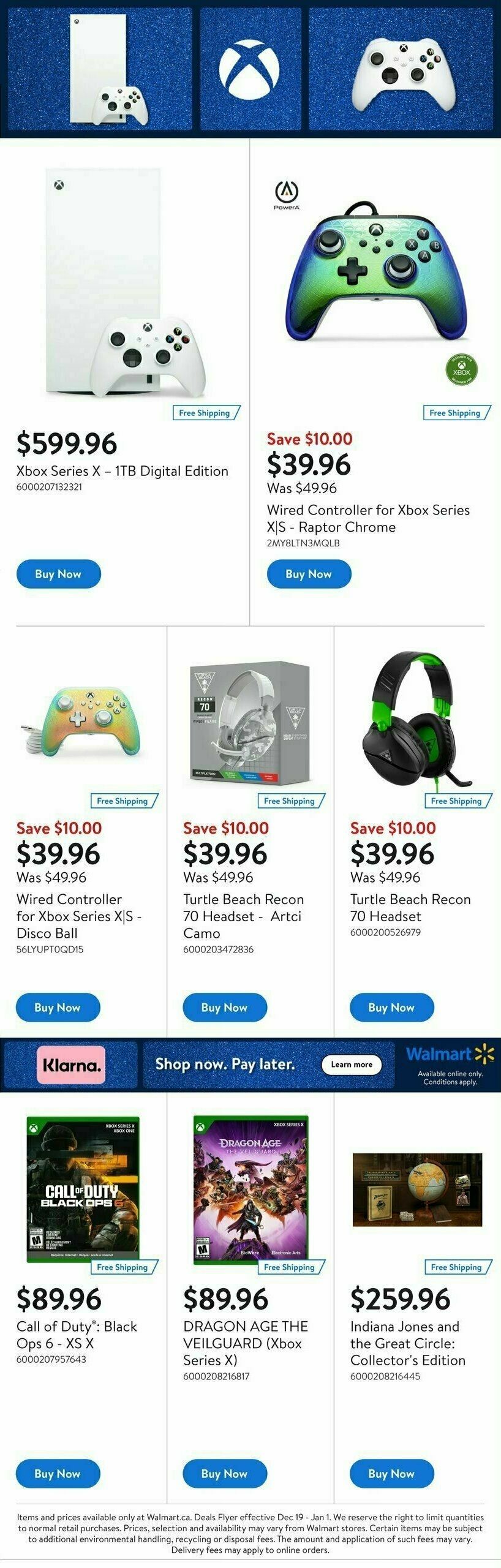 Walmart Gaming Guide Flyer from December 19