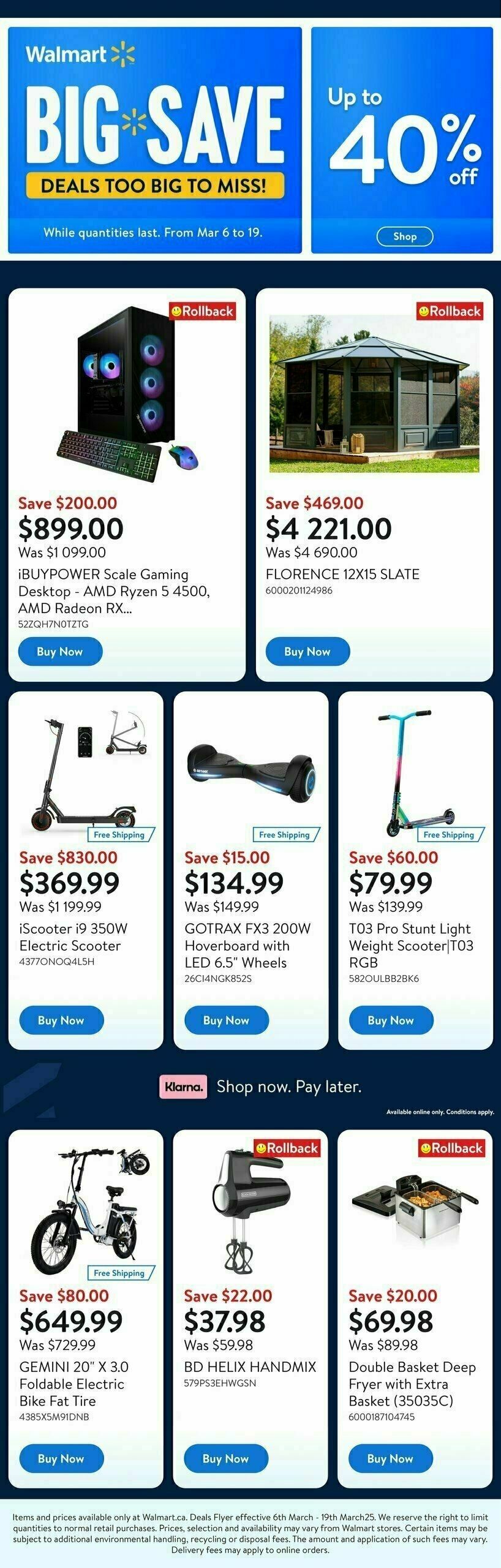 Walmart Deals Flyer Flyer from March 6